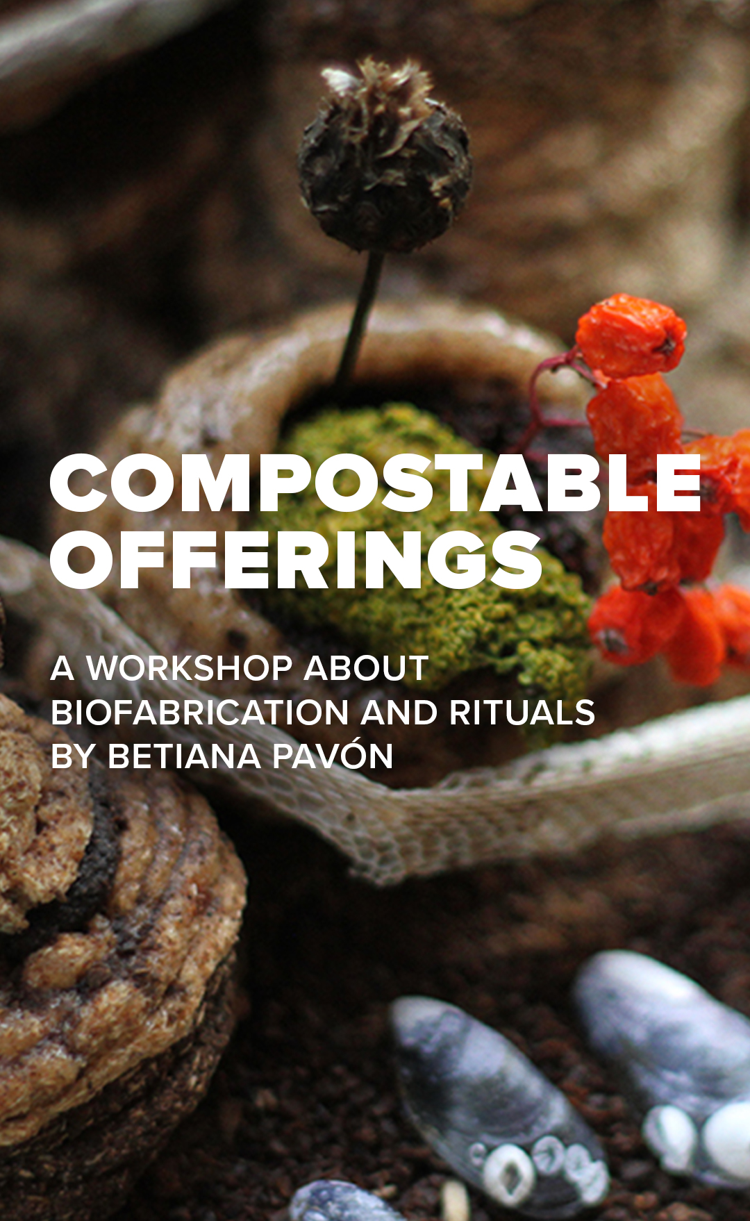 Compostable offerings: A workshop about biofabrication and rituals by Betiana Pavón