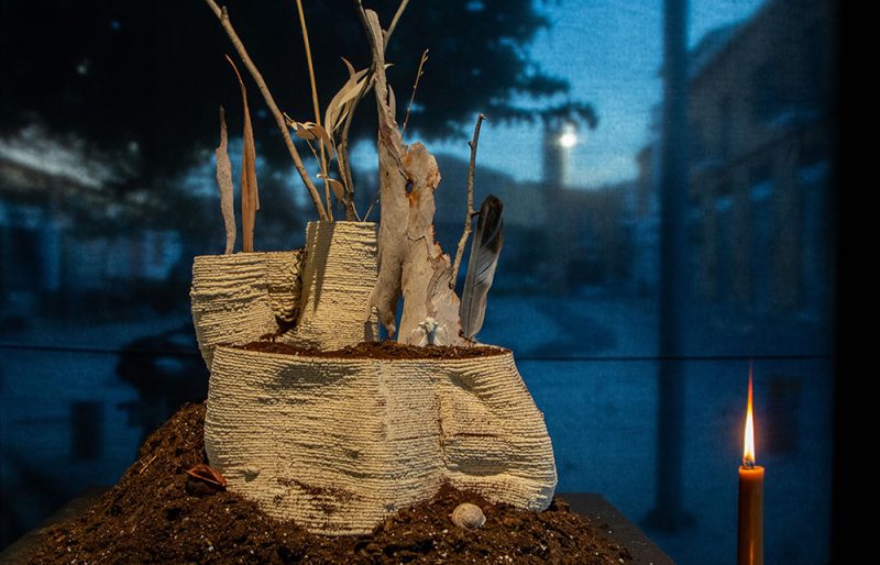 Compostable Altar: Offering to the earth by Betiana Pavón